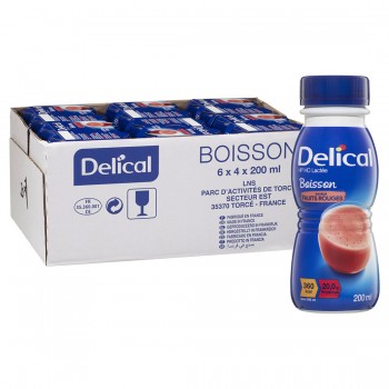 Delical 1.8Kcal/ml Classic Milky Red Berries 200ml (6 x 4 Packs)