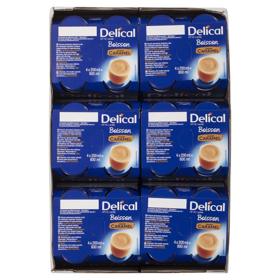 Delical 1.8Kcal/ml Classic Milky Caramel 200ml (6 x 4 Packs)