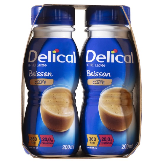 Delical 1.8Kcal/ml Classic Milky Coffee 200ml (6 x 4 Packs)
