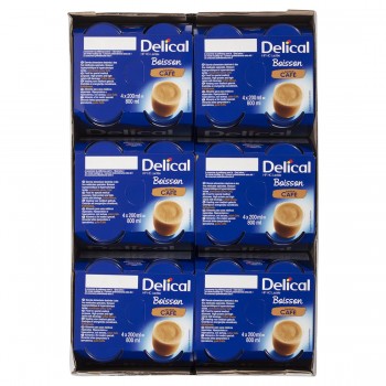 Delical 1.8Kcal/ml Classic Milky Coffee 200ml (6 x 4 Packs)