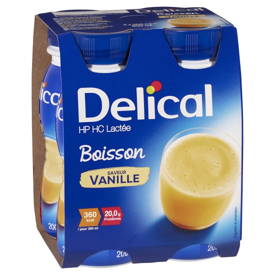 Delical 1.8Kcal/ml Classic Milky Vanilla 200ml (6 x 4 Packs)
